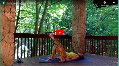CLASS:  Saturday Gentle Yoga, 6.20.2020